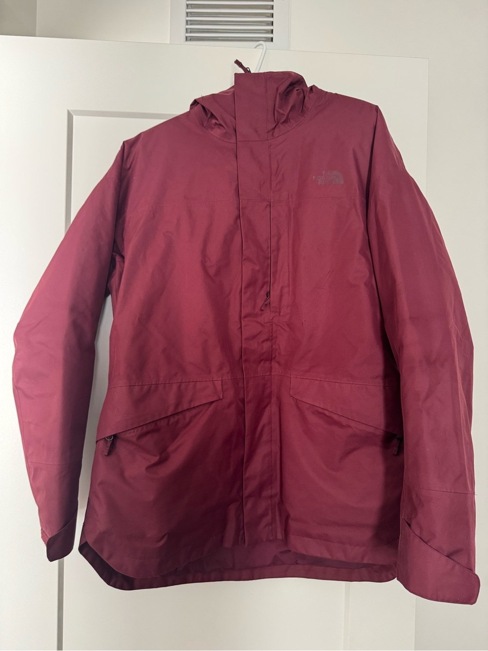 The North Face Women's Burgundy Hooded Ski Jacket